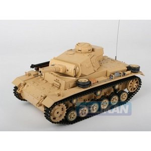 RC tank 1:16 Tauch PANZER III Ausf. H kouř. a zvuk. efekty  RCobchod